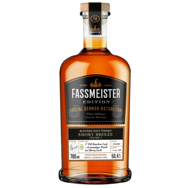 Fassmeister SMOKY BREEZE Volume, 2 Blended Malt, 50,4%, 0,7l