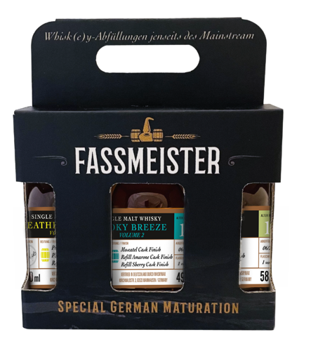 Fassmeister Whisky 3er-Geschenkbox / Probierbox / Tastingbox