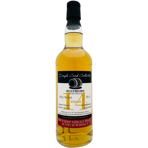 Aultmore 14 Jahre First Fill Bourbon  55,2%, 0,7l