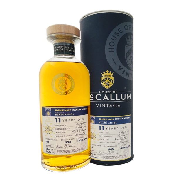 House of McCallum - Blair Athol First Fill Bourbon 2011 46,5%, 0,7l